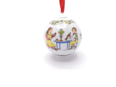Porzellankugel Weihnachtskugel 2003 - Hutschenreuther - OHNE Verpackung