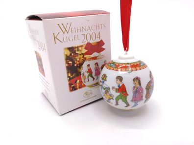 Porzellankugel Weihnachtskugel 2004 - Hutschenreuther - in OVP