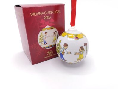 Porzellankugel Weihnachtskugel 2008 - Hutschenreuther - in OVP