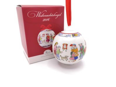 Porzellankugel Weihnachtskugel 2016 - Hutschenreuther - in OVP