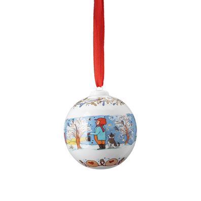 Porzellankugel Weihnachtskugel 2022 - Hutschenreuther - Weihnachtsabend - 02252-72299