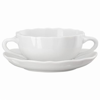 Suppentasse 2-tlg. - Maria Theresia Weiß - Hutschenreuther - 02013-800001-10420