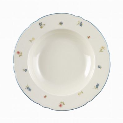 Suppenteller rund 23 cm - Seltmann Weiden Marieluise elfenbein Streublume 30308