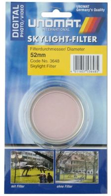 Skylight-Filter 1A 52mm silber