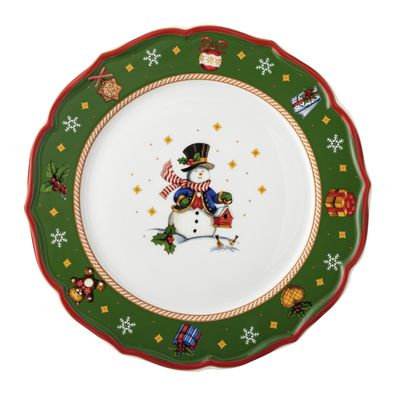 Teller flach 33 cm - Hutschenreuther Happy Wintertime Green - 02488-727472-10873