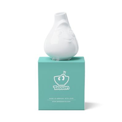 Vase Putzig in weiß - klein - Fiftyeight - T019501