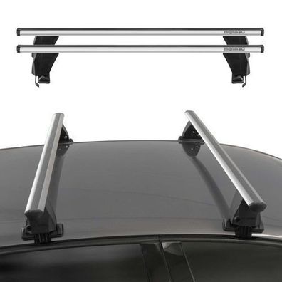 Menabo Dachträger Grundtäger für Jaguar XF 2021-2025 ABE Aluminium Silber 2tlg
