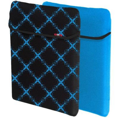 Wende-Tasche Schwarz/Blau für Notebook 13" bis 14"