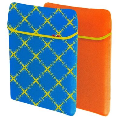 Wende-Tasche Blau/Orange für Tablet-PCs bis 11,5"