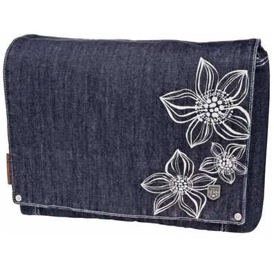 Notebook-Tasche Flowpop Jeans Dunkelblau
