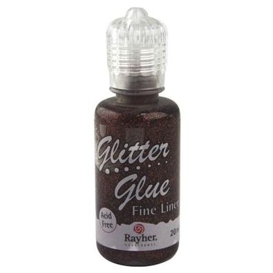 Rayher Glitter Glue 20ml Mocca 33840546