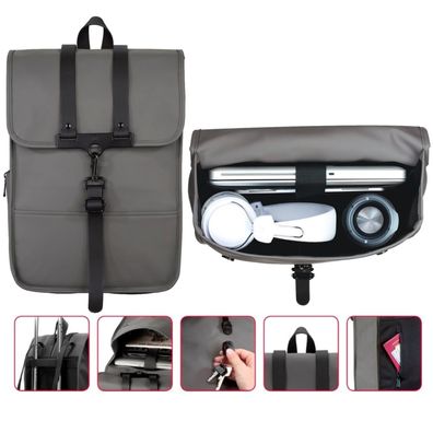 Notebook-Rucksack Perth bis 15,6" Grau