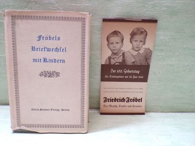 Friedrich Fröbels Briefwechsel Kindern Erika Hoffmann 1940 Alfred Metzner Sütterli