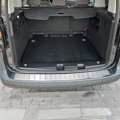 Ladekantenschutz für VW Caddy 2021-2025 Chrom Edelstahl Gebürstet