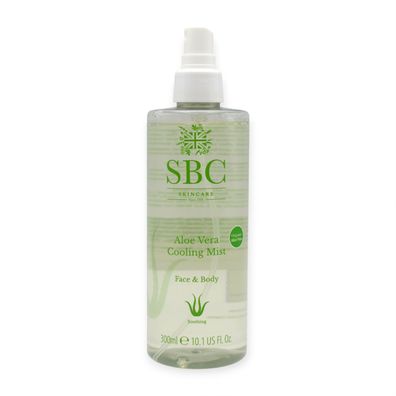 SBC Skincare Aloe Vera Cooling Mist Spray 300ml I Feuchtigkeitsspray mit Lotus