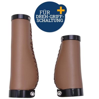 Set Fahrrad-Griffe Ergonomisch für Drehgriff Schaltung Kurz + Lang Lenker-Griffe