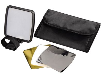 Blitzreflektor Vario mit 4 Wechselfarbfolien