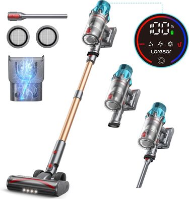 Honiture X7 Akku Staubsauger mit LED-Anzeige Akkusauger beutellos 550W NEU!