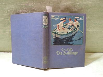 von Ecke Die Zwillinge Union 4. Auflage Sütterlin Leinen Farbschnitt grün Doubek