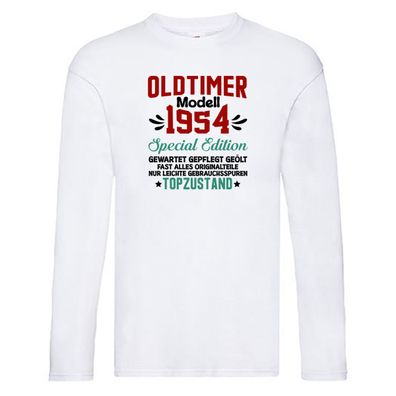 Oldtimer Model | 1954 | Alter man Long Sleeve Weiß