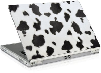 LARES Notebok Cover Plüsch Kuh-Fell bis 16,4"