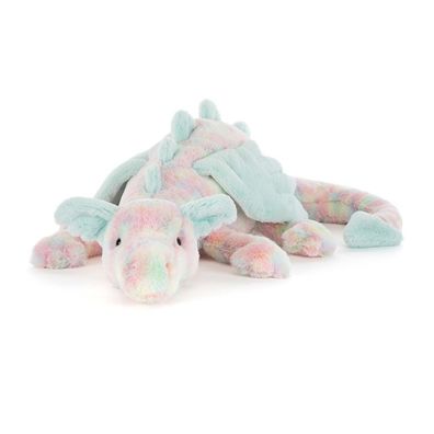 Jelly Cat Lazulia Drache Riesiges weiches Pluschtier Traumhaftes Drachenspielzeu 66CM