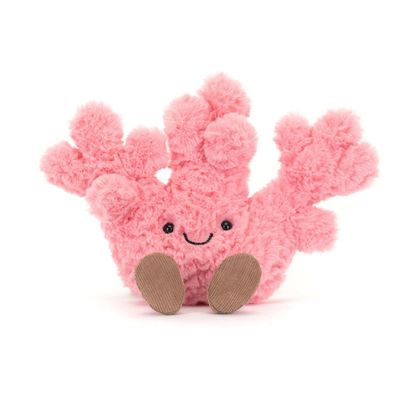 NEU Jelly Cat Amuseables Korallen-Stofftier Rosa Korallen-Pluschtier