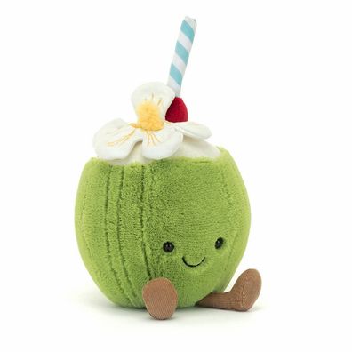 NEU Jelly Cat Amuseables Aruba Kokosnuss Stofftier Pluschfutter 15cm