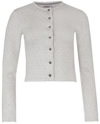 Trachtenstrickjacke Tiefenbach lichtgrau/melange