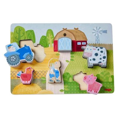 HABA Holzpuzzle Auf dem Bauernhof 306289 - - (Holzspielzeug