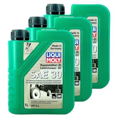 Liqui Moly Rasenmäher-Öl SAE 30 3x1 Liter