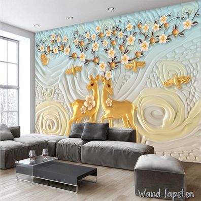 Vlies Fototapete Wandtapete Wandbilder Moderne Einfache Relief Elch 2798