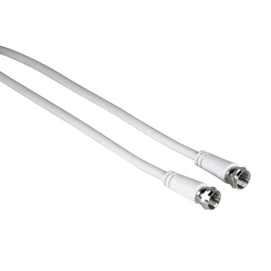 SAT-Anschlusskabel 3m F-Stecker Weiß