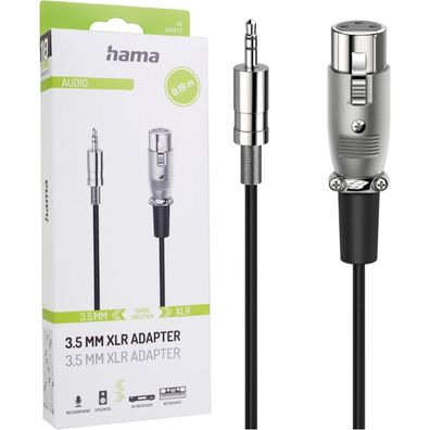Audio-Adapter XLR-Kupplung auf 3,5-mm-Klinken-Stecker Stereo