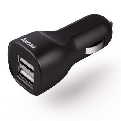 Kfz-Ladegerät 2-Fach USB 2,4A Schwarz