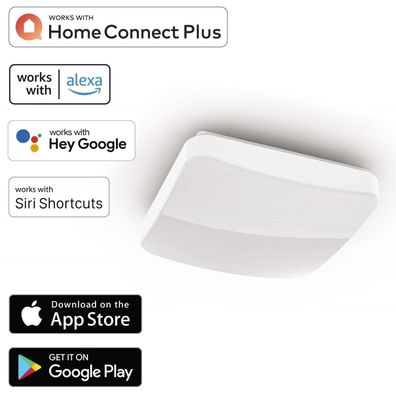 WiFi LED Deckenleuchte 18W/100W dimmbar Quadard 27cm