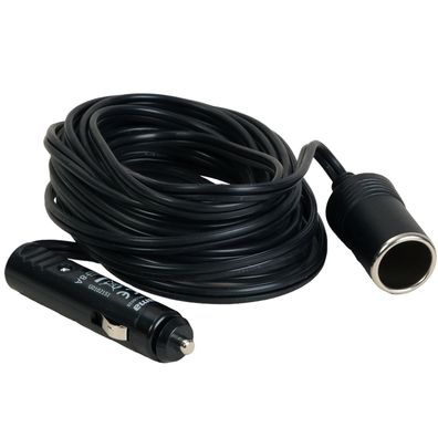Hama 6m Zigarettenanzünder Verlängerungs-Kabel 12V Steckdose KFZ Verlängerung