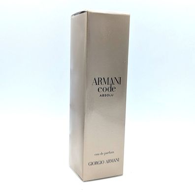 Giorgio Armani Code Absolu Eau de Parfum 75 ml EdP NEU OVP