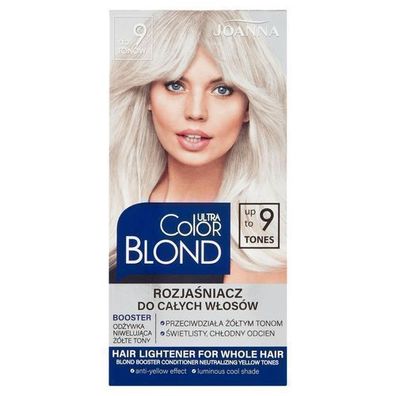 Joanna Ultra Blond Aufheller fuer alle Haartypen - Bis zu 9 Toene - 150ml