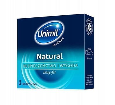 Unimil Natural+ Latex-Kondome - 3er Pack