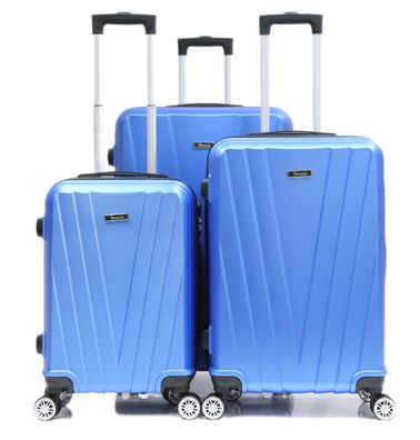 Reisekoffer Koffer 3 tlg Hartschale Trolley Set Kofferset Handgepäck