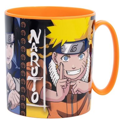Naruto Becher Mikrowellengeeigneter Kunststoffbecher 390?ml – Motivbecher für Kinder