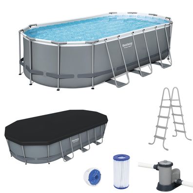 Bestway Power Steel Schwimmbecken Pool Swimmingpool Filterpumpe Gartenpool 56710