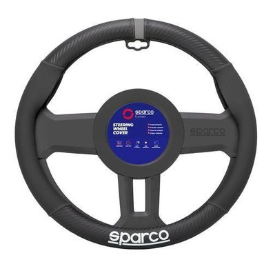 SPARCO Lenkradbezüge Lenkradschoner Lenkradschutz Lenkrad Schwarz Grau Gummi