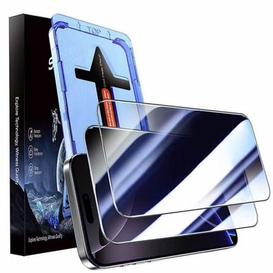 Sichtschutz Panzerglas für iPhone11-16 und Pro/ProMax Anti-Spion Displayschutzfolie