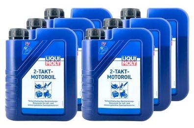 Liqui Moly 2-Takt-Motoroil 6x1 Liter