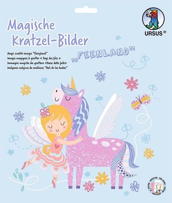 Magische Kratzelbilder Feenland, 4er Set