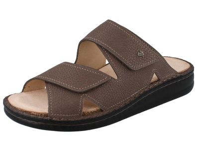FINN Comfort Danzig Soft Herren Pantolette braun elefante genarbtes Glattleder