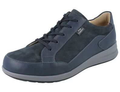 FINN Comfort Prato Damen Halbschuhe Schnürschuhe dunkelblau Nubuk Glattleder