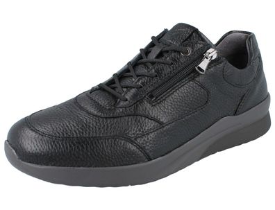 Waldläufer K-Fabian Herren Halbschuhe Sneaker Schnürschuhe genarbtes Glattleder